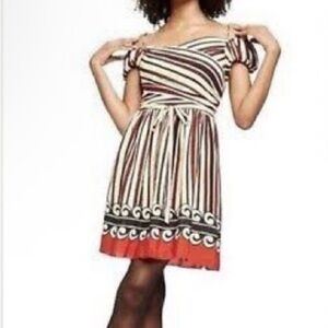 Anna Sui  for Target Multicolor Striped Patterned Mini Dress Juniors Size 7